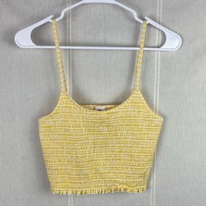 NWT Yellow Me to We Tank Top Smocked Pacsun Medium